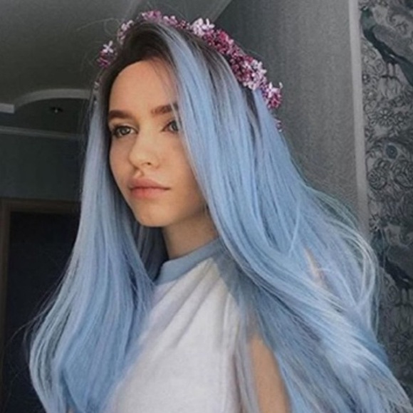 22” BlueOMBRE STRAIGHTLace Front WIG NEW